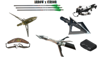 Archery is the sport, practice, or skill of using a bow to shoot arrows. The arrow or pointer is the generally how the cursor will look as you move it around the screen.