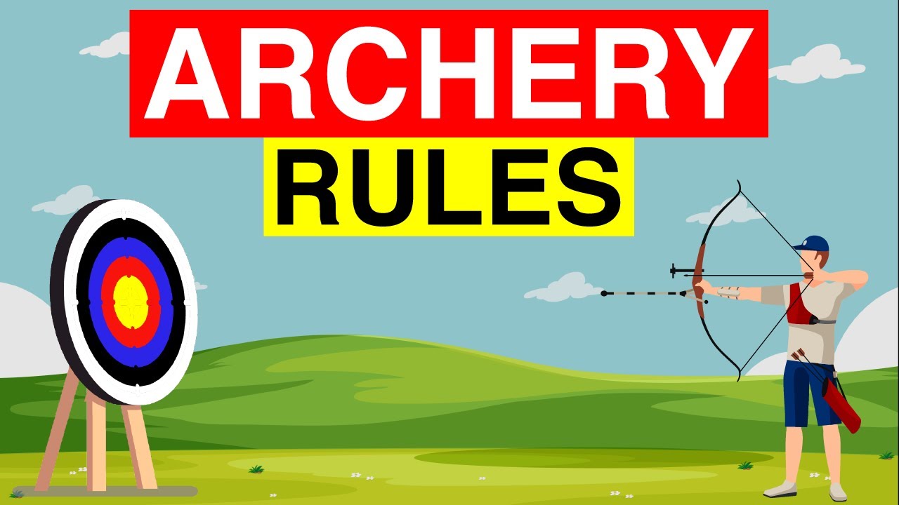Basic archery rules are that always draw the bow pointed toward the target, with or without arrows. Avoid physical contact with an archer in the shooting position. Do not shoot arrows up into the air. Do not use damaged equipment.