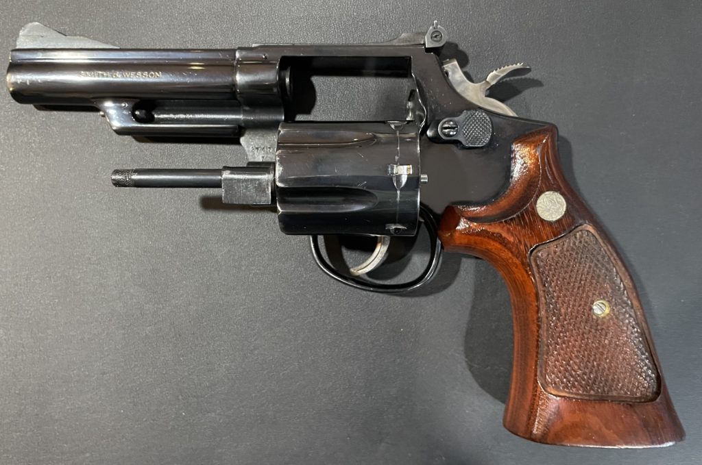 S&W Model 19 revolver open